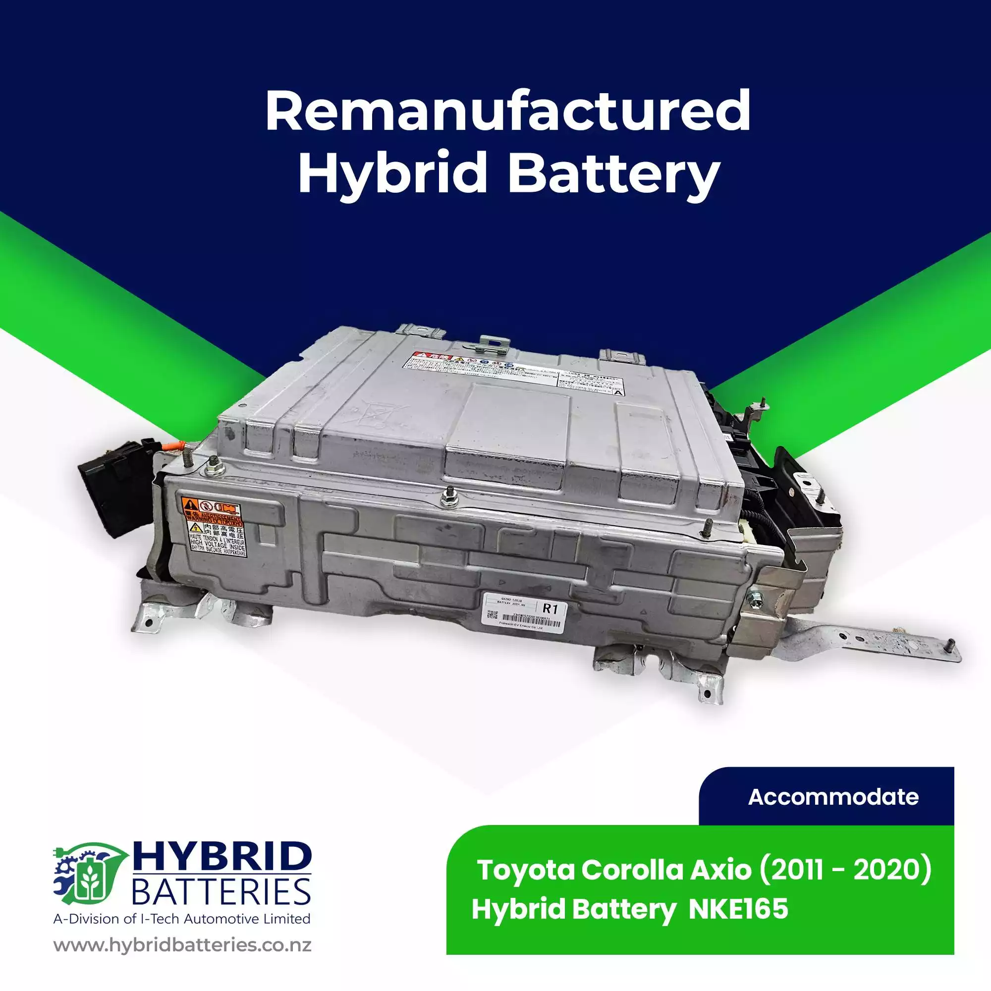 Compatible With Toyota Corolla Fielder NKE165G, Hybrid Battery (2013-on) Remanufactured HV Battery