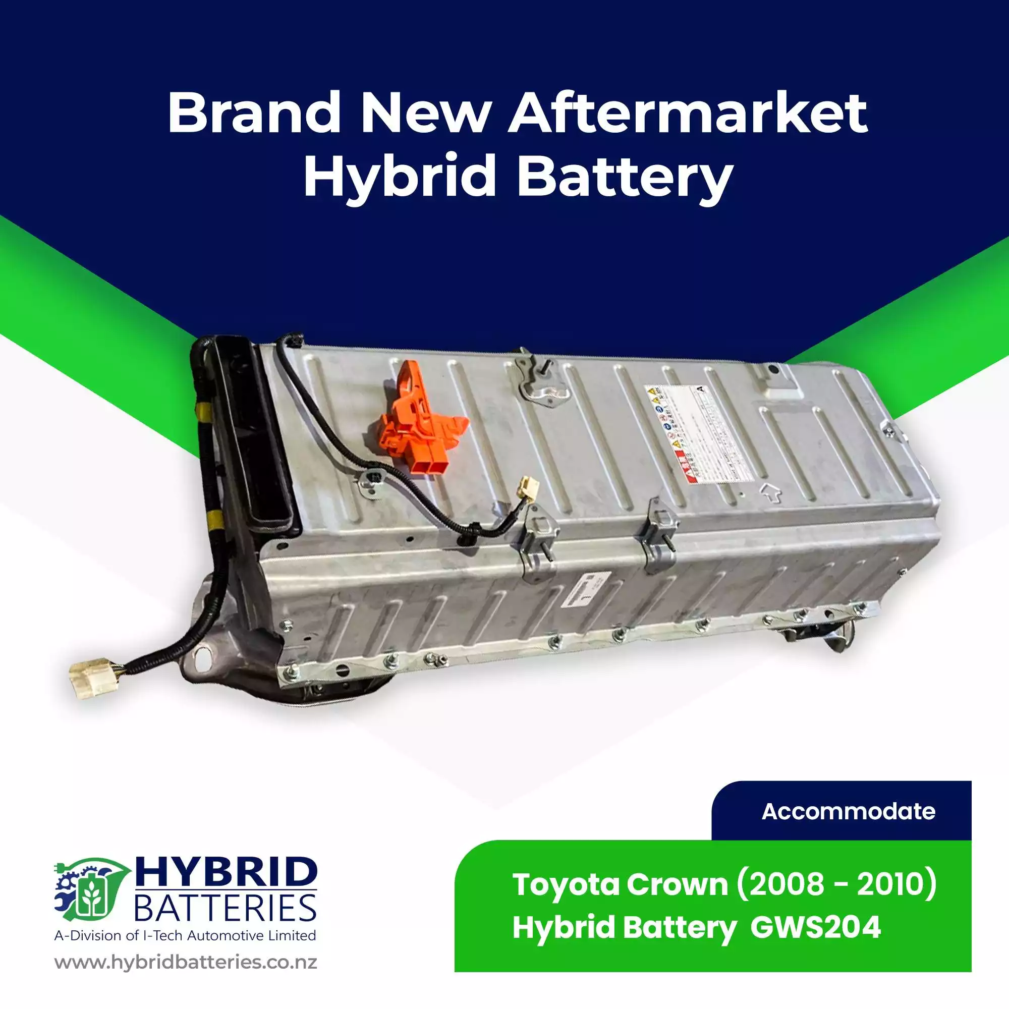 Compatible With Toyota Crown Hybrid Battery GWS204 Brand New OEM Cells (2008-2010)
