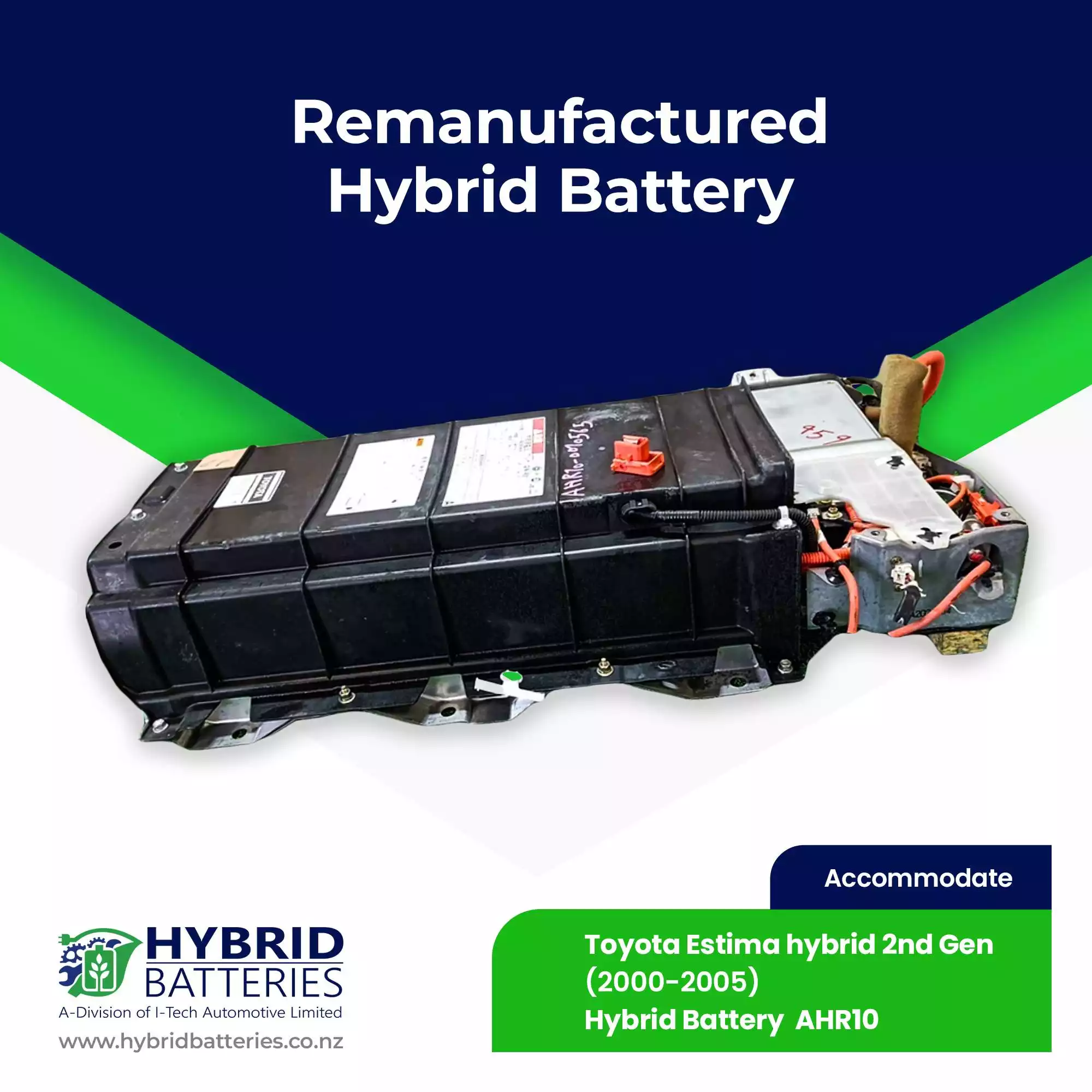 Compatible With Toyota Estima Hybrid 2ND GEN  Hybrid Battery AHR10 Remanufactured (2000-2005)
