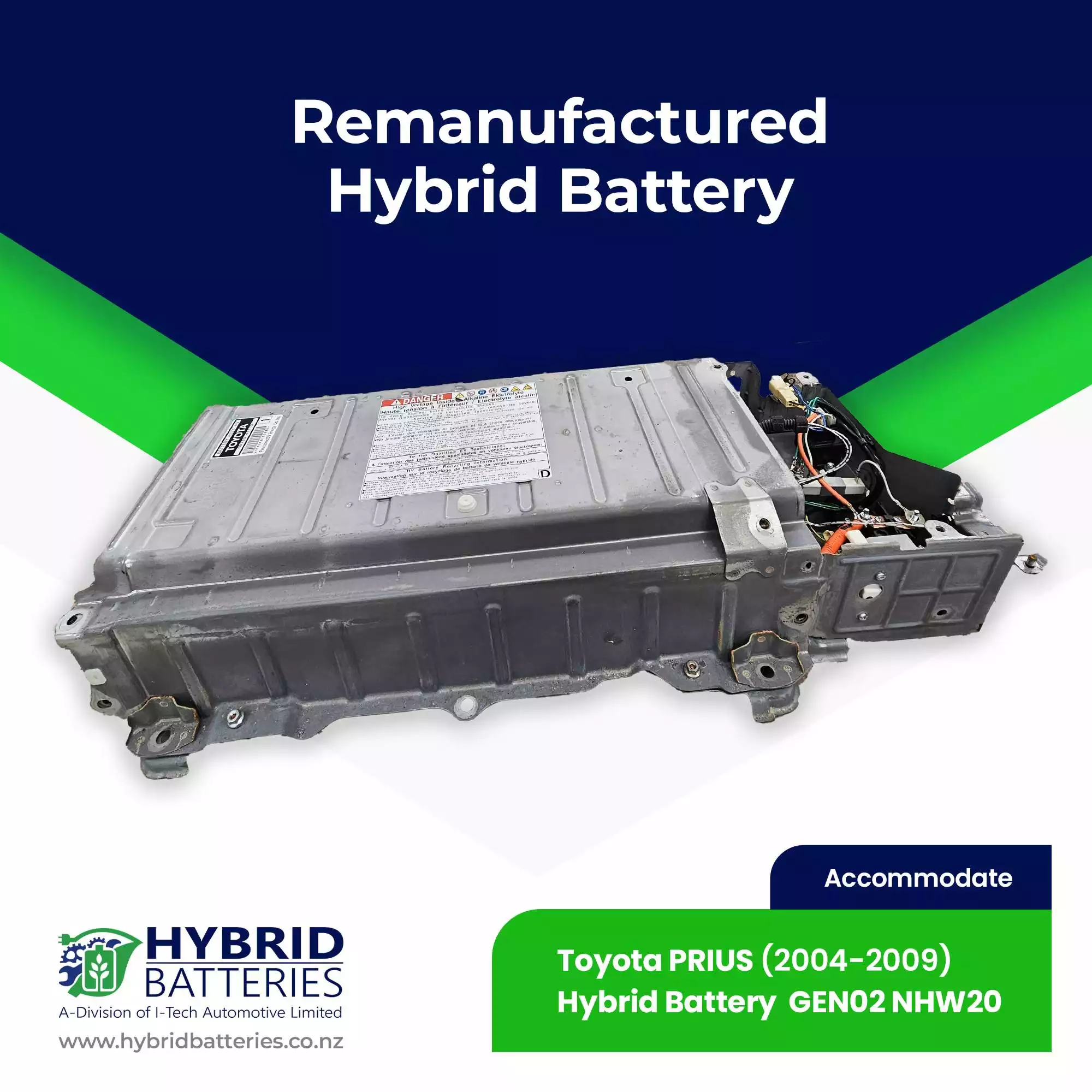 Compatible With Toyota PRIUS HYBRID BATTERY GEN02 NHW20 Remanufactured (2004-2009)