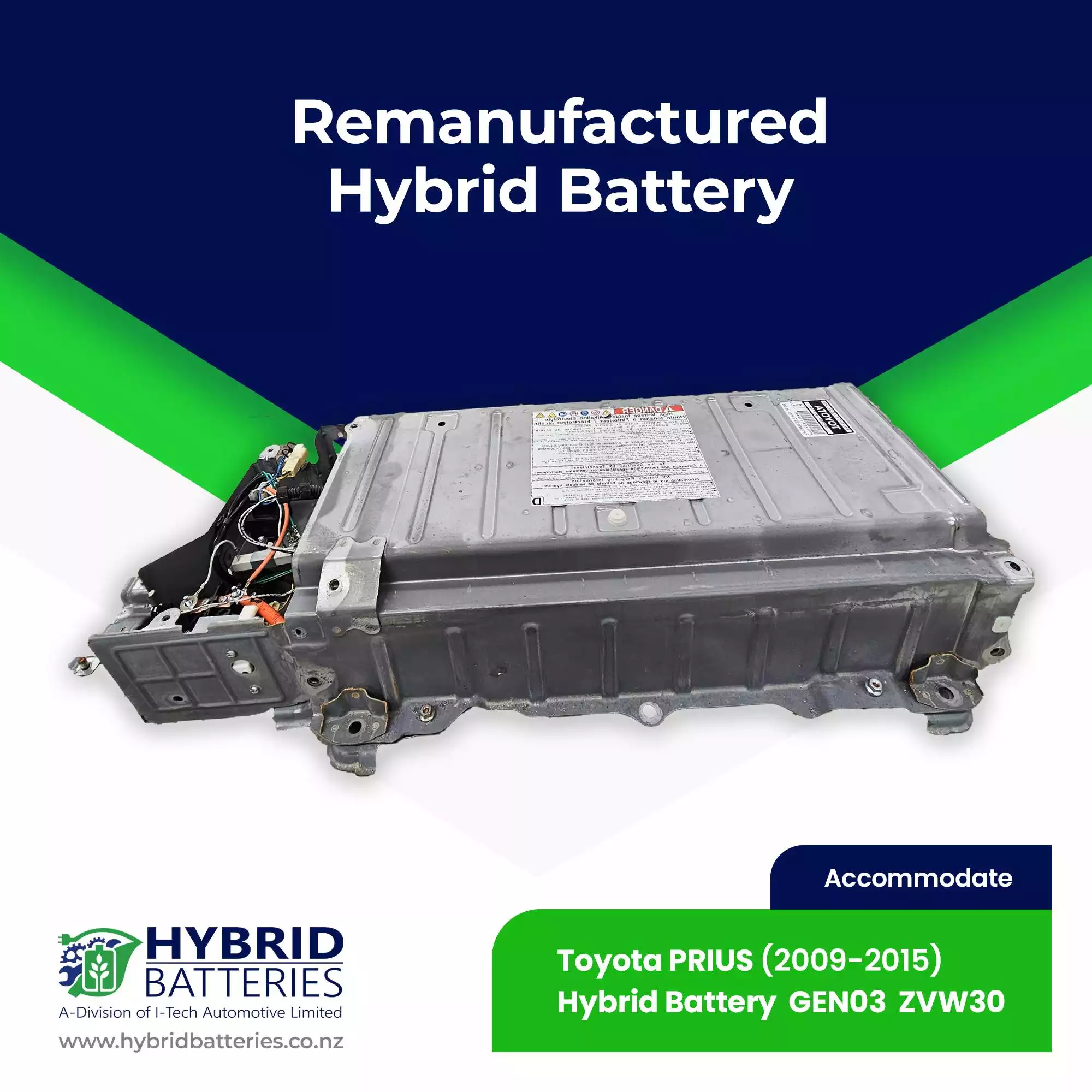Compatible With Toyota PRIUS HYBRID BATTERY GEN03 ZVW30 Remanufactured (2009-2015)